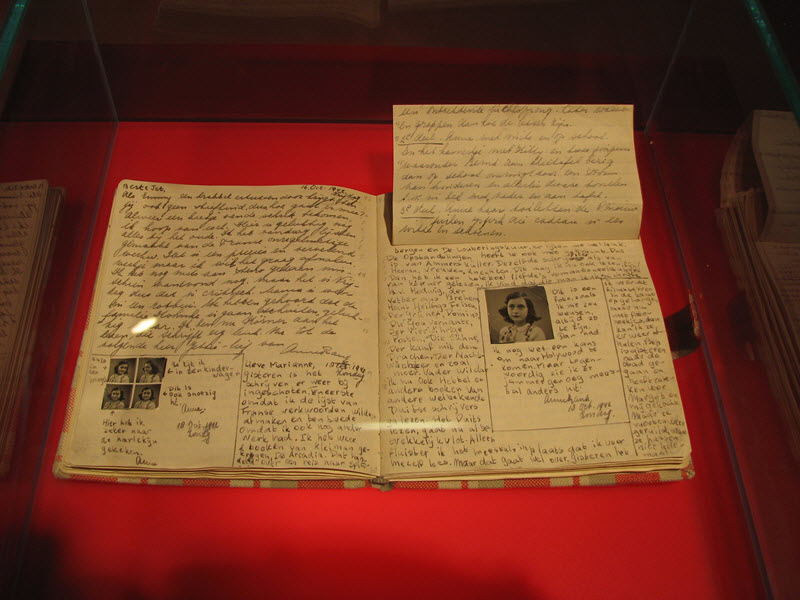 Páginas del diario de Ana Frank