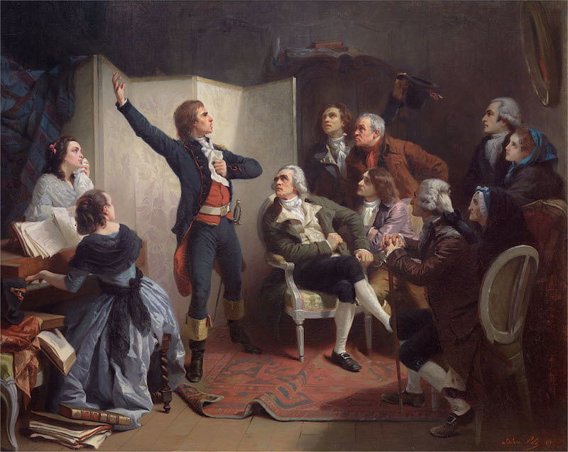 Claude Joseph Rouget de Lisle cantando La Marsellesa