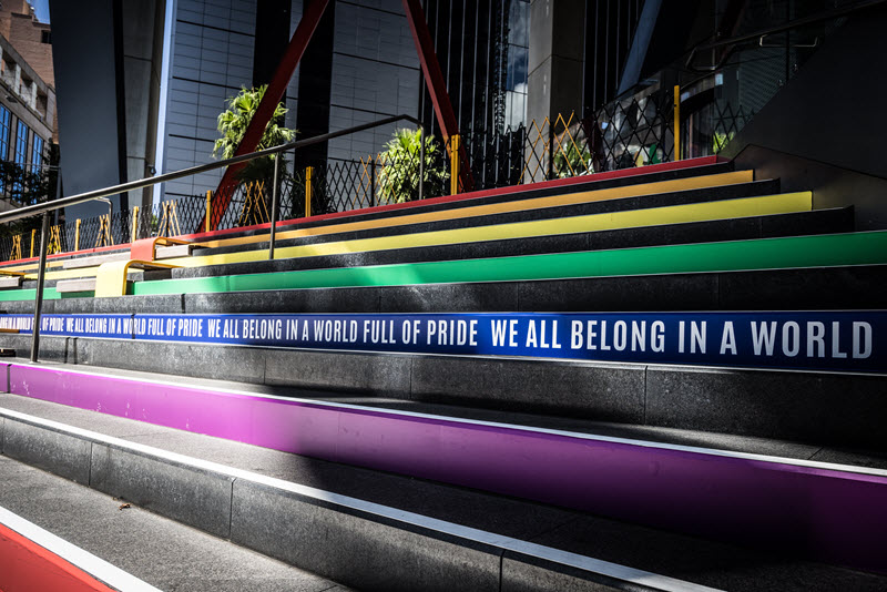 Sidney durante la celebración del Día Internacional de Orgullo LGBT